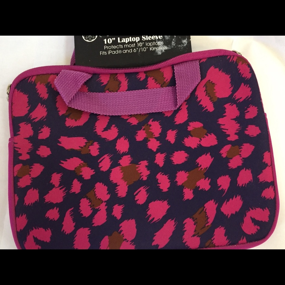 10 INCH LAPTOP SLEEVE BLUE PINK PURPLE CUL DE SAC